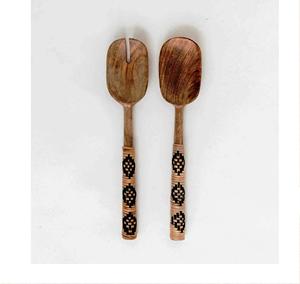 Juego de utensilios para ensalada de color azul, hecho en India, ecológico, apto para lavavajillas, para el hogar y la cocina. - Product Image 6