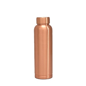 Amazing Style <b>Copper</b> <b>Bottle</b> Glossy Finish Screw Cap Leak-Proof <b>Drinking</b> Ayurvedic GYM Fitness Sports Outdoor Travel <b>Bottles</b> - Product Image 3