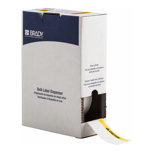 Etiquetas Lavables Detectables por Metal Brady ToughWash, ANSI CAUTION para Impresoras M7, Etiquetas Duraderas Impresas con UV para la Industria Alimentaria - Product Image 1