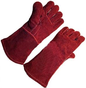 Guantes de Seguridad Industriales para Soldadura, Certificación CE, 11 oz, Sin Látex, Reforzados con Piel de Vacuno, Antiestáticos, Flexibles, Antideslizantes - Product Image 3
