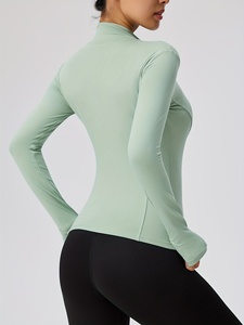 Veste de yoga extensible pour femmes, vêtements de sport pour la course à pied et la gym, vêtements de sport personnalisés, logo OEM ODM, fabricant de marques privées - Product Image 2