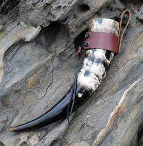 Corneta de Batalla Vikinga Premium Hecha a Mano, Ecológica, de Cuerno de Búfalo, Trompeta Pulida de Estilo Nórdico Antiguo, para Caza y Uso Náutico - Product Image 3