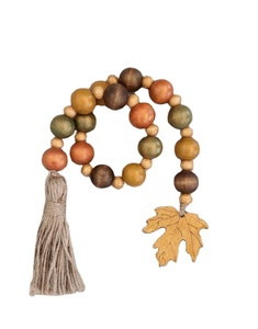 Boho พวงมาลัยทำด้วยมือทำจากเรซินพร้อมลูกปัดตกแต่งสำหรับงานแต่งงานของตกแต่งบ้านพวงมาลัยงานอีเวนต์และการออกแบบตกแต่งภายในที่หรูหรา - Product Image 1