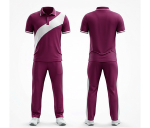 Conjunto de Uniforme de Cricket de Alto Rendimiento, Camiseta y Pantalones |   Uniforme de Cricket para Hombres, Mujeres y Jóvenes, Camiseta Polo y Pantalones, Conjunto Completo para Equipo - Product Image 2