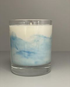 Frascos de vidrio redondos para velas con tapa, resistentes al calor, para decoración del hogar, juego de 6, diseño degradado colorido - Product Image 6
