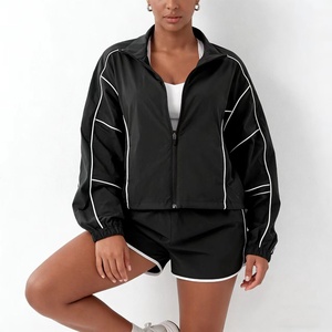 Custom Sweatsuit Manufacturer Embroidery <b>Zip</b> <b>up</b> <b>Jacket</b> Jogger Set Color Block Nylon Sweat Pant Windbreaker Tracksuits for Men - Product Image 5