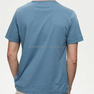 Camiseta de Algodón de Bambú para Hombre, Camiseta de Jersey Orgánica para Hombre, Camisetas de Verano, Camiseta de Manga Corta para Hombre, Camisetas Sostenibles - Product Image 2