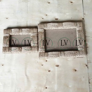 Handwoven Seagrass Woven Photo <b>Frame</b> <b>with</b> Acrylic Glass Vintage 5x7 4x6 Photo <b>Frame</b> for Tabletop from Vietnam - Product Image 4