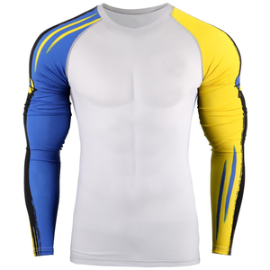 Manufacturer's Wholesale Men's Long Sleeve Rash Guard Sportswear Tops for BJJ Premium BJJ Tops for Men Rash Guard - Product Image 1