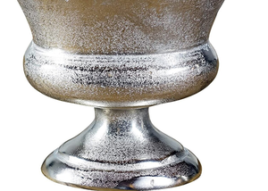 Jarrón de Diseño Europeo Moderno y Sencillo, de Aluminio Plateado Mate, Ecológico, Impermeable, Duradero, Hecho a Mano y Personalizable - Product Image 2