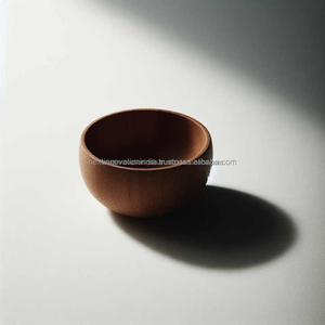 Ensaladera de madera de acacia rústica, frutero decorativo de madera, cuenco de madera para decoración del hogar - Product Image 4