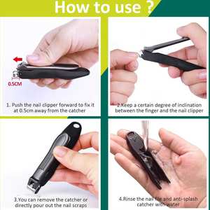 ที่ตัดเล็บสแตนเลสแบบพกพาขนาดกะทัดรัด ปากกว้างสำหรับตัดเล็บนิ้วมือ ใช้งานง่าย ด้ามจับยาว สะดวกสำหรับการดูแลเล็บขณะเดินทาง - Product Image 5