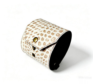 Portefeuille long fin en cuir véritable gaufré croco Castello avec logo personnalisé, fermeture à bouton, portefeuille de luxe pour homme, formel et décontracté - Product Image 4