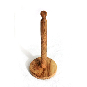 Eco-Friendly Wood Standing Paper Towel Holder Heavy Kitchen Roll Stand For Farmhouse Hotels & Home Organization Low Price - Product Image 4
