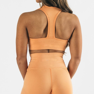 Conjunto de Sujetador Deportivo Sin Costuras de Alta Sujeción y Transpirable con Estampado de Leopardo y Espalda Descubierta para Gimnasio y Fitness para Mujer, Tallas Grandes, Spandex/Nylon, Colección 2026 - Product Image 6