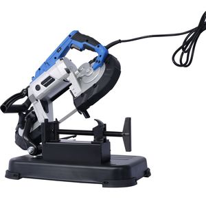 Sega a Nastro Portatile ad Alte Prestazioni, Motore 10A 1100W, Capacità di Taglio 5 Pollici, 45-90 Gradi, Base Rimovibile in Acciaio Inossidabile - Product Image 1