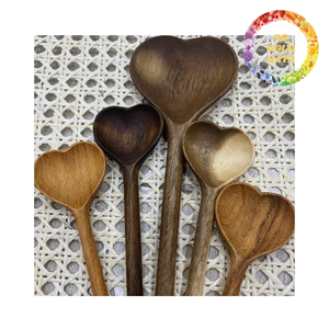 Cuchara de Madera Hecha a Mano para Café, Postre, Miel, Té, Natural, Ecológica, Accesorios de Cocina y Comedor - Product Image 5