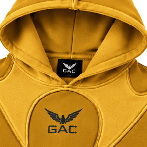 <b>Yellow</b> Oversized <b>Hoodie</b> Sweatpants Set Unisex Streetwear Casual Pullover Matching Tracksuit Relaxed Fit Winter Outfit Clothing - Product Image 4