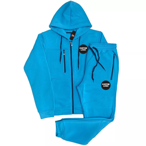 Survêtements personnalisés pour hommes – Ensemble chaud d'hiver en molleton technique avec veste et pantalon de jogging - Product Image 5