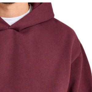 Sweat-shirt à capuche oversize essentiel, épais, décontracté, coupe ample, style streetwear, personnalisable avec logo, OEM, ODM, vente en gros - Product Image 5