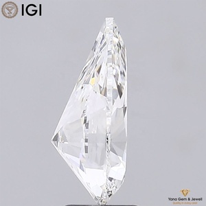 Obra maestra Diamante CVD cultivado en laboratorio de corte de pera de 4,00 quilates para anillo Diseño personalizado F Color VVS2 Alta claridad 14,01mm Certificado IGI - Product Image 3