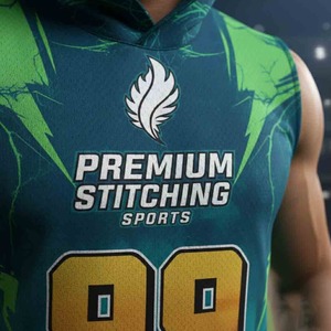 Uniforme de football 7v7 respirant, protection UV, haute qualité, personnalisé, impression par transfert thermique, logo d'équipe, service OEM, short - Product Image 2