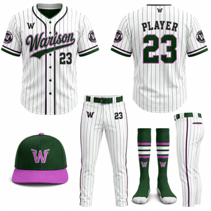 Customized Baseball Jersey And Pant Kit With Socks And Caps Solid White Color Unisex Softball Training Uniform Set - Product Image 4