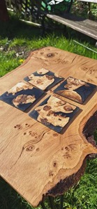 Sous-verres et sets de table décoratifs en bois et résine, personnalisables, réutilisables, modernes et écologiques pour la maison, l'hôtel et les restaurants - Product Image 5
