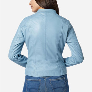 New Arrival <b>Women</b> Fashion <b>Jacket</b> Genuine Leather Custom Size Winter Warm Windproof Sheepskin Cowhide Leather <b>Jacket</b> Wholesale - Product Image 3