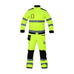 Overoles de Trabajo Unisex de Alta Visibilidad, de Algodón y Poliéster, Reflectantes, Resistentes al Viento, con Certificación CE, Protección Contra Pinchazos - Product Image 3