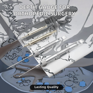 Instrumento Ortopédico Quirúrgico Medidor de Profundidad para Medición Precisa de la Profundidad de Inserción de Tornillos Óseos y Agujeros de Perforación - Product Image 5