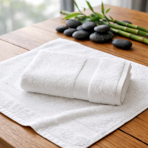 ผ้าขนหนูอาบน้ำ 550 GSM Zero Twist 100% ผ้าฝ้าย ผลิตภัณฑ์รักษ์โลก แห้งเร็ว ได้รับการรับรองมาตรฐาน Oeko-Tex เนื้อนุ่ม ไม่เป็นขุย ซึมซับน้ำได้ดี เหมาะสำหรับโรงแรมและสปา - Product Image 6