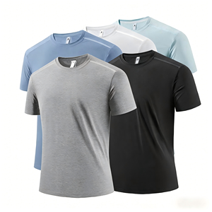 Camisetas de Gimnasio para Hombre Hechas a Medida, Nueva Llegada, Alta Calidad, Ecológicas, Transpirables, de Secado Rápido, Antiarrugas, Tela de Spandex/Poliéster - Product Image 1