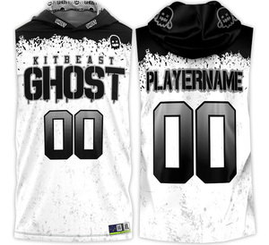 Maillots de football américain personnalisés réversibles à capuche en polyester pour enfants 7v7 - Product Image 3