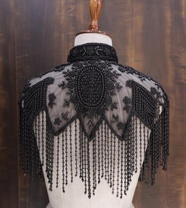Poncho de Lentejuelas Bordado a Mano de Alta Calidad, con Flecos Largos, Blusa Multiusos, Suministro ODM, Precio Económico - Product Image 5