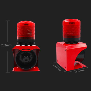 Allarme Sonoro e Luminoso Impermeabile IP65 WTSAFE per Esterni, Sirena Stroboscopica 110dB, DC12-24V AC220V, Allarme Industriale di Avvertimento Acustico e Visivo - Product Image 5
