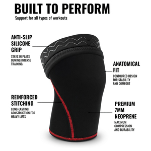 Customizable Breathable <b>Knee</b> Sleeves with Non-Slip <b>Support</b> for Fitness and Weightlifting - Product Image 2