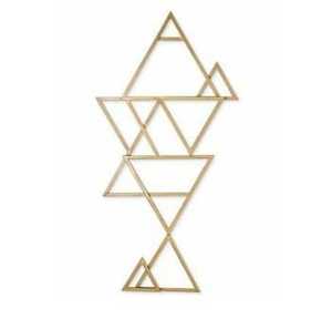 Grande Décoration Murale Géométrique Horizontale en Bois Rustique, Panneau Mosaïque en Bois Recyclé, Incrustation Décorative à Suspendre pour Salon et Bureau - Product Image 4