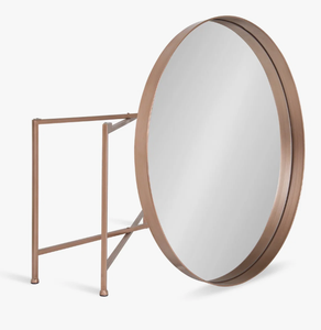 Table élégante en métal de style français avec cadre en or rose Table basse de nidification ornée pour entrées Produit artisanal en métal - Product Image 2