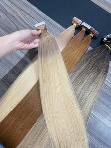 Extensiones de Cabello Vietnamita Remy Zenohair, Super Double Drawn, con Cinta Adhesiva, 100g, para Mechas y Colores Personalizados - Product Image 5