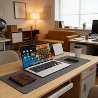 Tapis de bureau en feutre grand format personnalisable avec logo, durable, antidérapant, pour protection de souris et écriture sur bureau – Prix usine