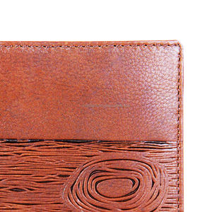 Wholesale Custom Logo Designer Genuine Leather <b>Men's</b> <b>Wallet</b> <b>RFID</b> Blocking Polyester Embossed Short Purse OEM/ODM Available - Product Image 5