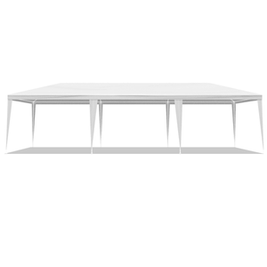 Tenda per Feste all'Aperto Bianca 3x9m, Struttura in Ferro Verniciato con Rivestimento in PE, per Matrimoni ed Eventi - Product Image 3