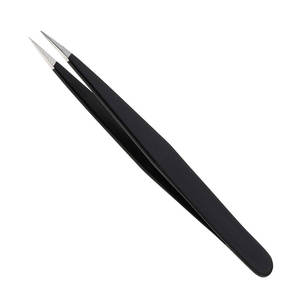 Stainless Steel Eyebrow Tweezers Professional Slant Tip Hair <b>Removal</b> Tweezer - Product Image 6