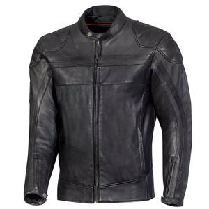 Motorcycle <b>Biker</b> Leather <b>Jacket</b>, In Black With Red Color Body Protection Motorbike Racing Leather <b>Jackets</b> - Product Image 2