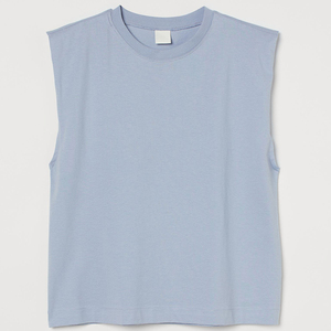T-shirt à manches courtes pour femme en polyester/coton, motif lettres, uni, personnalisable, avec logo OEM, vente en gros - Product Image 5