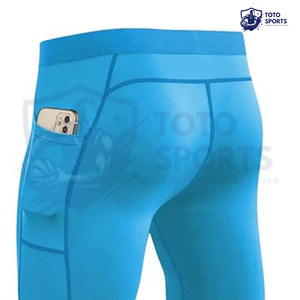 รับผลิตเลกกิ้งกีฬาผู้ชายแบบมีโลโก้พิมพ์ลายตามสั่ง คุณภาพสูง ยืดหยุ่น แห้งเร็ว เหมาะสำหรับออกกำลังกาย ฟิตเนส วิ่ง และฝึกซ้อม - Product Image 5