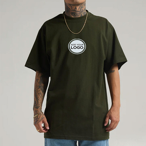 Camiseta de Algodón CVC Suave con Logotipo Personalizado OEM, Mezcla de Algodón y Poliéster, Estilo Vintage, Envío Directo - Product Image 1