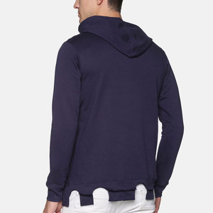 Vente en gros usine – Nouveaux sweats à capuche pour hommes, en molleton de coton mélangé, avec poches, style athlétique, basiques, personnalisables et effet vieilli, de haute qualité pour l'hiver - Product Image 2