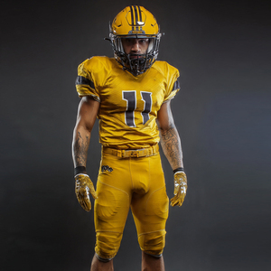 Personnalisation de l'uniforme de football américain, ensemble maillot et pantalon de football américain 100% polyester, numéros d'équipe, uniformes de football - Product Image 1